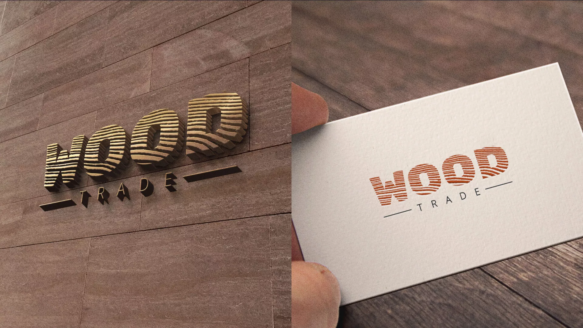 Разработка логотипа для компании «Wood Trade» в Полесске
